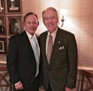 Chris Riedel and Senator Charles Grassley
